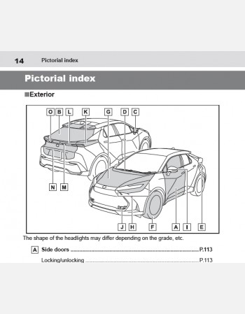 toyota c-hr 2024 owners manual